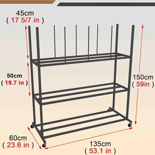 Commercial Carton Storage Rack Cartons Cart, Large Portable Cardboard Stand with Casters Wheels, for Warehouse/Shipping Station Hold Broken Down Boxes(Hold 140-200 Pcs) - Image 2