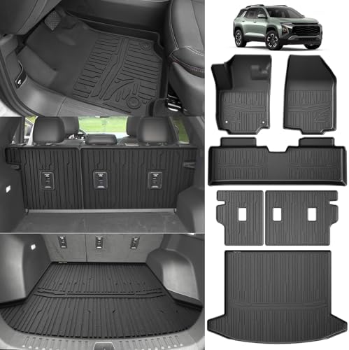 TripleAliners Floor & Trunk & Backrest Mats for 2025+ Chevy Equinox, NOT EV by TripleAliners
