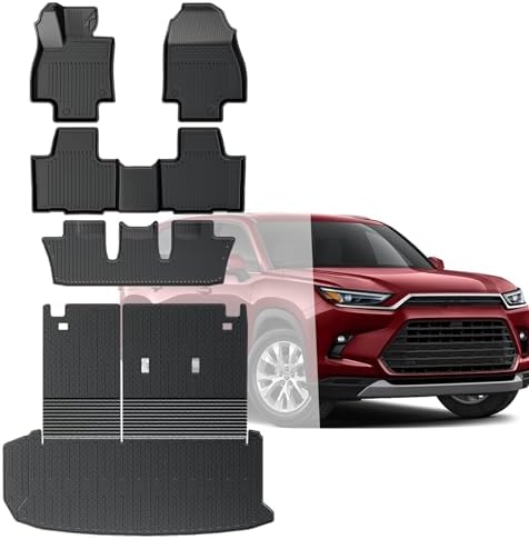Floor Mats for 2024-2026 Grand Highlander Accessories 7/8 Seats by Houclemic