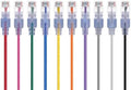 Monoprice Cat6A Ethernet Patch Cable - 10-Pack, Snagless RJ45, 550Mhz, 10G, UTP, Pure Bare Copper Wire, 30AWG, 0.5 Feet, 10-Color - SlimRun Series by Monoprice
