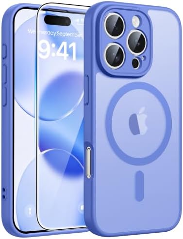 FNTCASE for iPhone 16 Pro Max Case, Fit for Magsafe, Glass Screen Protector by FNTCASE
