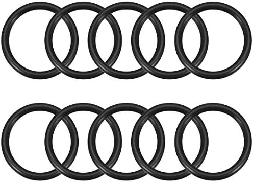 uxcell Nitrile Rubber O-Rings 33.3mm OD 28mm ID 2.65mm Width, Metric Sealing Gasket for Automotive Machine Plumbing, Pack of 10 by uxcell