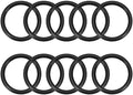 uxcell Nitrile Rubber O-Rings 33.3mm OD 28mm ID 2.65mm Width, Metric Sealing Gasket for Automotive Machine Plumbing, Pack of 10 by uxcell