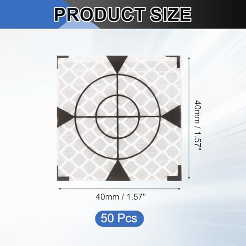 PATIKIL Survey Reflector Target Self-Adhesive Reflective Sheet Surveying Target Mark Tape, Suit for Ship Inspection - Image 2
