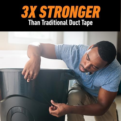 GORILLA Heavy Duty Duct Tape, Black, 1.88" x 50 yd, 1-Pack - Image 6