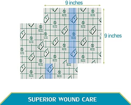 Waterproof Dialysis Catheter Shower Cover Large Coverage Shields for Peritoneal Dialysis Port Accessories PD Chest Catheter Central PICC Line Feeding Tube 9"x9"(Pack of 25) - Image 5