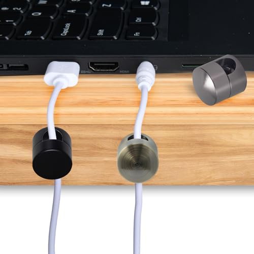 SmallCat 3 Sets Charger Holders for Cords, Matte Black/Black/Antique Copper - Image 6