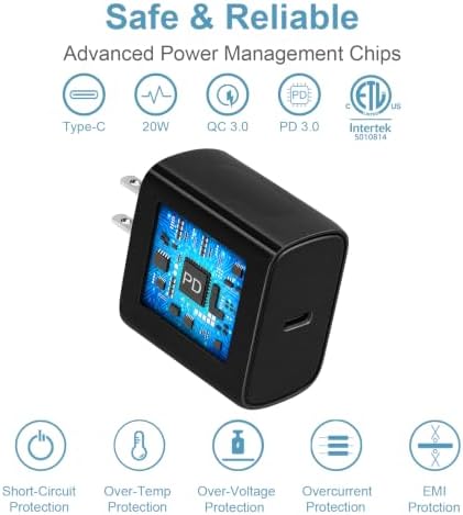 iPhone 17 16 15 Charger Fast Charging 3 Pack USB C Charger Block - Image 6