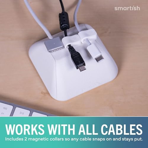 Smartish Magnetic Cord Holder, Cable Wrangler, Nightstand & Desk Organizer - Image 6