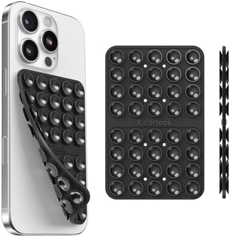 Klearlook Silicone Double Sided Suction Cup Phone Case Mount, Black by KlearlookMaximizedClarity