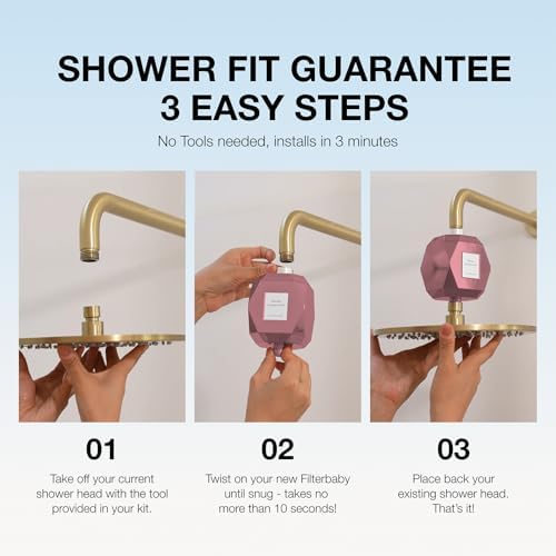Filterbaby Diamond Shower Filter for Skin & Hair, IAPMO Tested to NSF 177 - Image 6