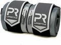 PR Personal Record Elbow Wraps for Weightlifting - Heavy Duty Construction, 25% More Elasticity, Reinforced Stitching, Extra Wide Fastener, Easy to Adjust, (Snow Camo) by PRPersonalRecord