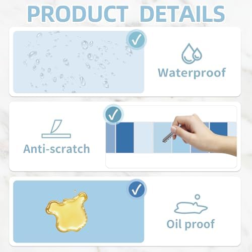 2''x1'' Blue Direct Thermal Barcode Labels,Self-Adhesive Thermal Printer Stickers for Address Design DIY Logo Business - Image 3