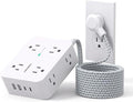 HANYCONY Surge Protector Power Strip 15 Ft Long Cord, 1080J, Flat Plug by HANYCONY