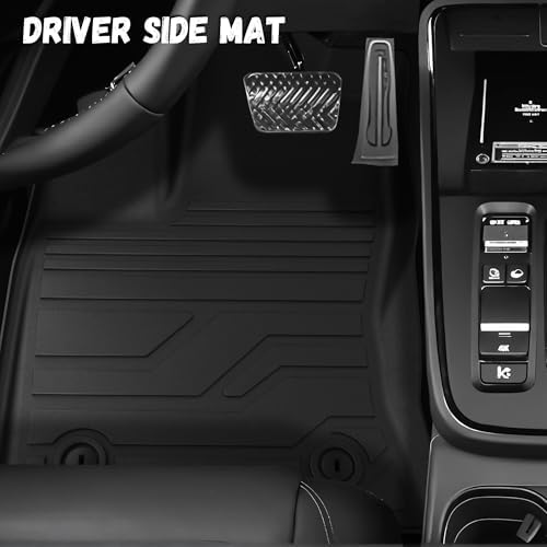 Floor Mats for Toyota Tundra 2022-2026 CrewMax Cab, Custom Fit All-Weather TPE Floor Liners, Front & 2nd Row for Tundra Car Accessories - Image 4