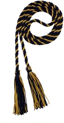 Tassel Depot Graduation Honor Cord - Navy/Oriental/Gold - Every School Color Available - Made In Usa by TasselDepot