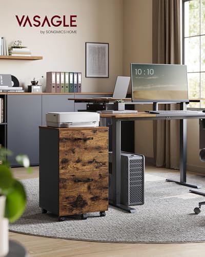 VASAGLE 2-Drawer File Cabinet, Small Rolling Filing Cabinet - Image 2