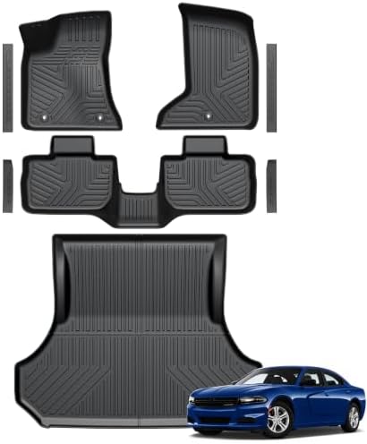 Floor Mats for 2011-2023 Dodge Charger RWD & Chrysler 300 RWD by GALVAGNITE