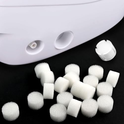 Air Filter Sponge, Compressor Replacement System, Round White Breathable Foam Filters Compatible with Cool Mist Inhaler & Vaporizer Device, Universal Size (0.59in Dia 50 Pcs) - Image 5