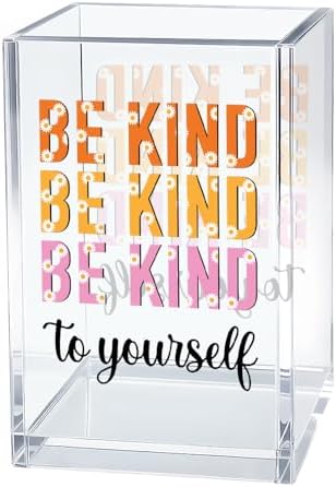 Be Kind to Yourself Makeup Organizer Pen Holder for Desk Accessories by Unknown