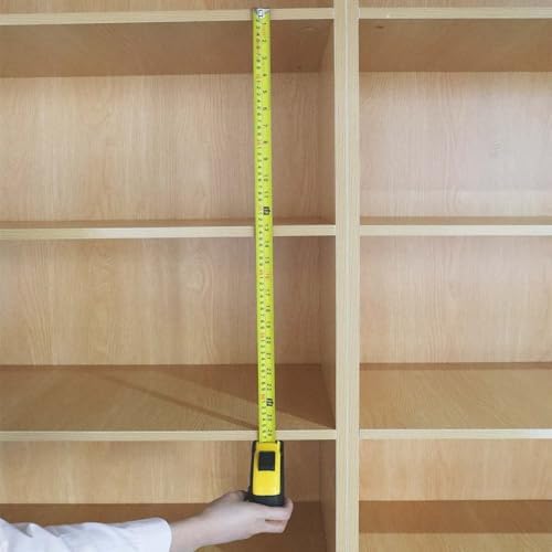 Amazon Basics Self-Locking Tape Measure with Belt Clip, 16-Feet (5-Meters), Inch/Metric Scale, MID Accuracy, Black, Yellow - Image 7