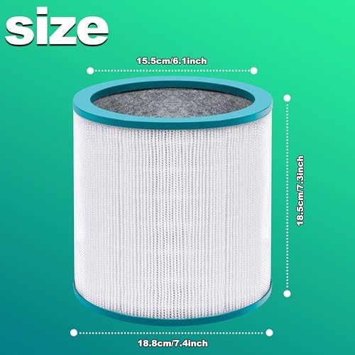 2 Pack Replacement Air Purifier Filters for Dyson Tower Purifier Pure Cool Link TP01 TP02 TP03 BP01, AM11, Dyson BP01 Models, Compared to Part # 968126-03 - Premium Activated Carbon Filters - Image 3