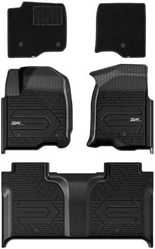 3W Floor Mats & Front Carpet for 2019-2026 Chevy Silverado/GMC Sierra 1500 by 3W