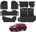 Naibeve Floor Mats for 2016-2022 Honda Pilot 8 Seats (Bench Seat) by NAIBEVE-USA