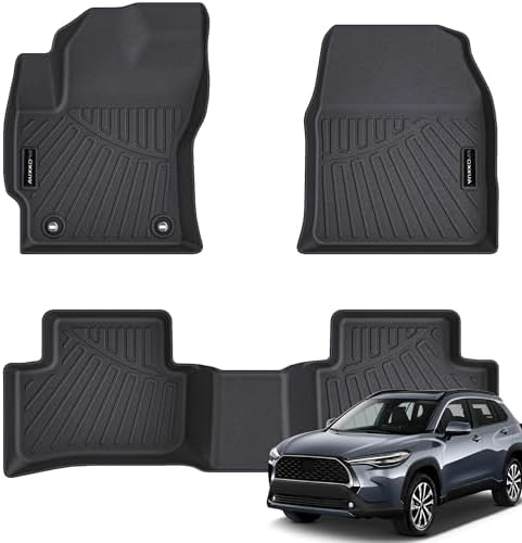 AUXKO All Weather Floor Mats for Toyota Corolla Cross AWD Gas 2022-2026 - Image 2