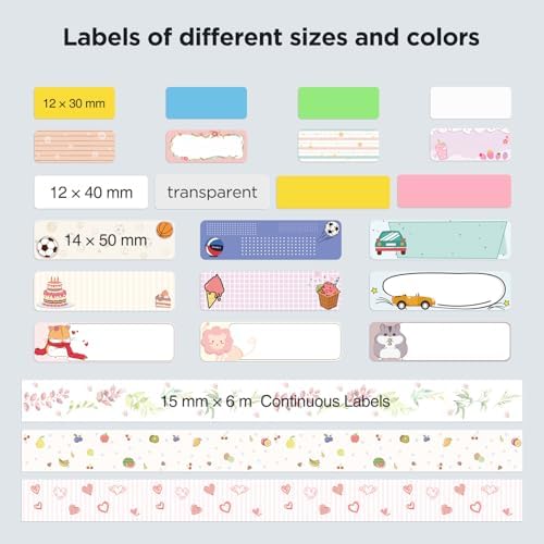 SUPVAN E-Series Continuous Label, 0.59'' W × 19.7' L, Black on White - Image 4