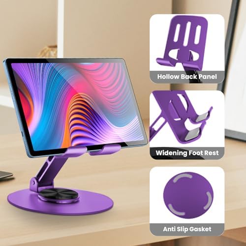 Universal Metal Cell Phone Stand, Purple - Image 5