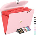 Sooez Expanding File Folders, 13 Pocket Accordion File Organizer, Letter/A4 by Sooez