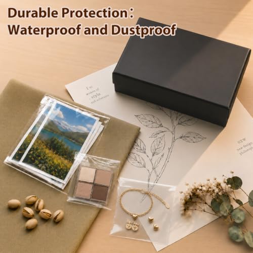 Egofine Self Sealing Cellophane Bags 100 PCS, Crystal Sealed Clear Bags for 7x7 Art Prints, Packaging Bags, Size: 7x7 inches - Image 3