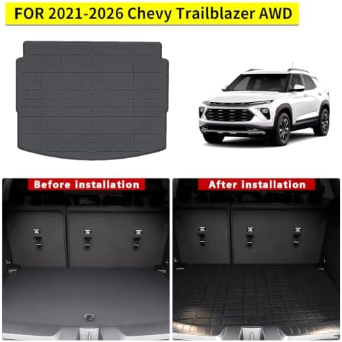 TPE Floor Mats for 2021-2026 Chevy Trailblazer AWD Accessories - Image 2