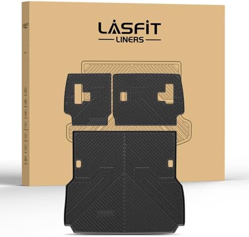 LASFIT Cargo Mats for Land Cruiser LC250 2024-2027 with Backrest Mat by LASFIT