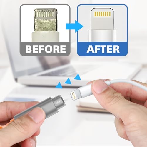 iPhone Cleaning Kit for Charging Port, Cleaner Kit for AirPod Phone, Grey - Image 5