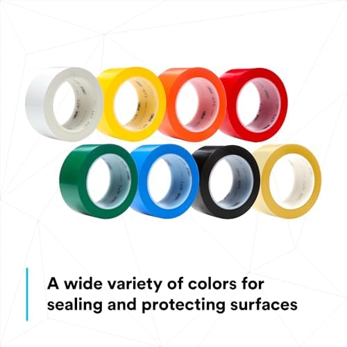 3M Vinyl Tape 471, 3 in x 36 yd, Green, 1 Roll, Green Floor Tape - Image 3