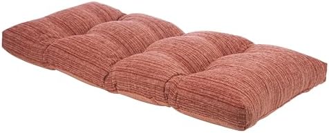 Klear Vu The Gripper Non-Slip Tufted Bench Cushion for Indoor Furniture, Assembled in USA, Entryway Storage, Bay Window, Corner Nook or Piano Seat, 33 Inches, Chenille Clay - Image 5