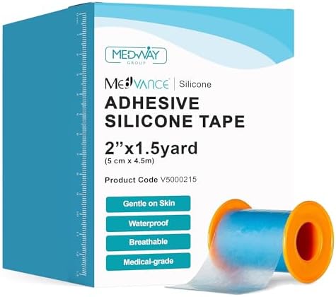 MedVance Silicone Adhesive Medical Tape, Scar Sheet, 2" x1.5' (1 Pack) by Medvance