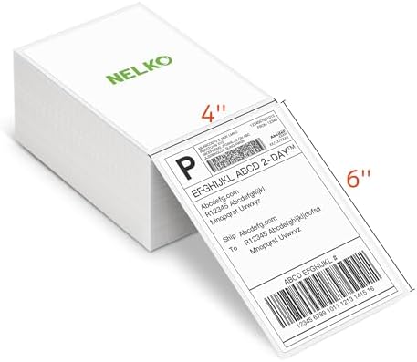 Nelko 4x6 Thermal Labels Fanfold, 500 Shipping Labels for Label Printer - Image 3