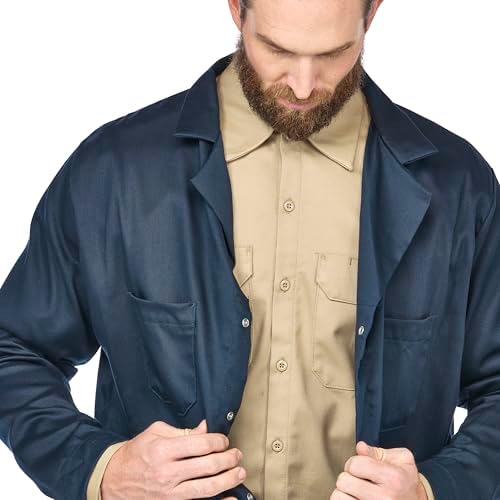 Bulwark FR Unisex Adult Flame Resistant Concealed Snap-front Lab Coat - Image 3
