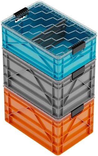 SIDIO Starter Pack, HD Stackable Storage Bins with Lids & Dividers by Sidio