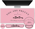 Gaming Mouse Pad, Large Desk Mat, 4in1 XXL Mousepad Cute Desk Pad Protector by ToLuLu