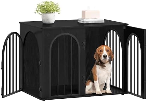 Hzuaneri 31.5'' Dog Crate Furniture,Dog Kennel Indoor for Small/Medium Dogs by Hzuaneri