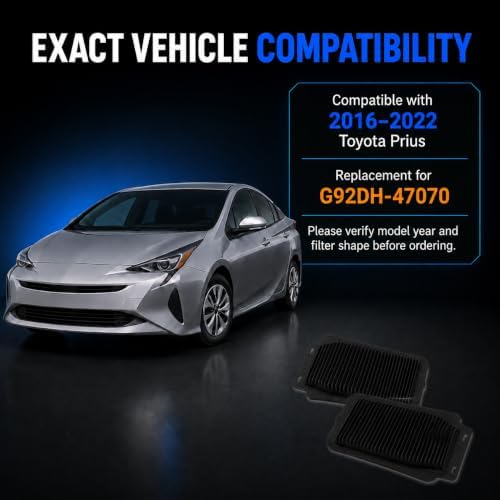 2-Pack Hybrid Battery Filter, For Toyota Prius 2016-2022 - Image 4