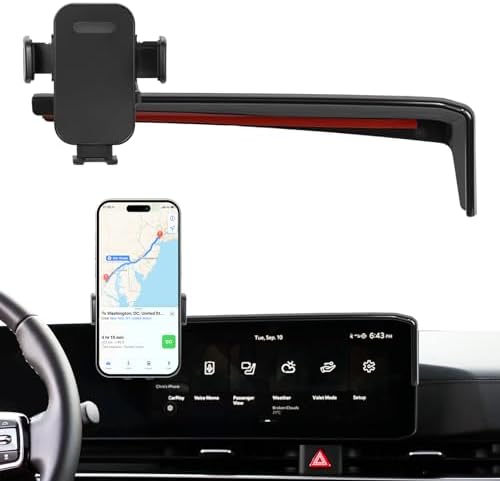 Car Phone Holder Fit for Kia Carnival 2025-2026 Accessories -Cell Phone Mount for Carnival 12.3 inch Touchscreen Hands-Free 360° Rotation,Does Not Affect Air Vent by Unknown