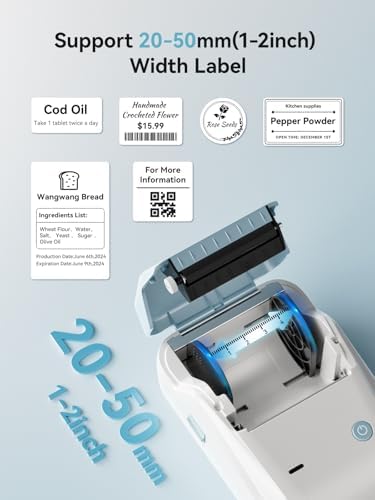 NIIMBOT B1 Label Maker Machine with Tape, 2Inch Thermal Label Printer - Image 6