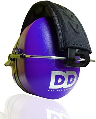 DECIBEL DEFENSE Ear Protection, 37 dB NRR Ear Muffs (PURPLE/INDIGO) by DECIBELDEFENSE