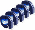 Compatible with Dymo LetraTag Label Maker Refills 91331 Plastic White Tape by LabelKINGDOM
