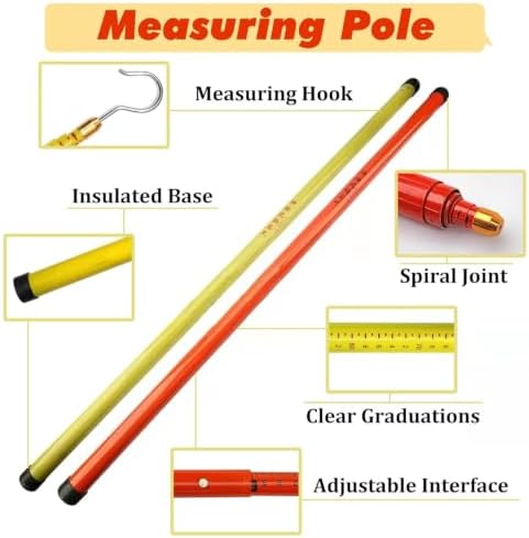 26 33 40 50 60 Ft Height Pole Measuring Stick - Image 2